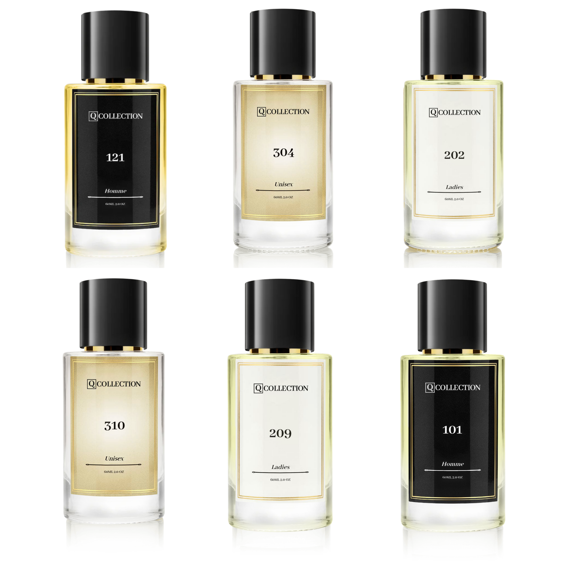 6X 60ml PARFUM SET
