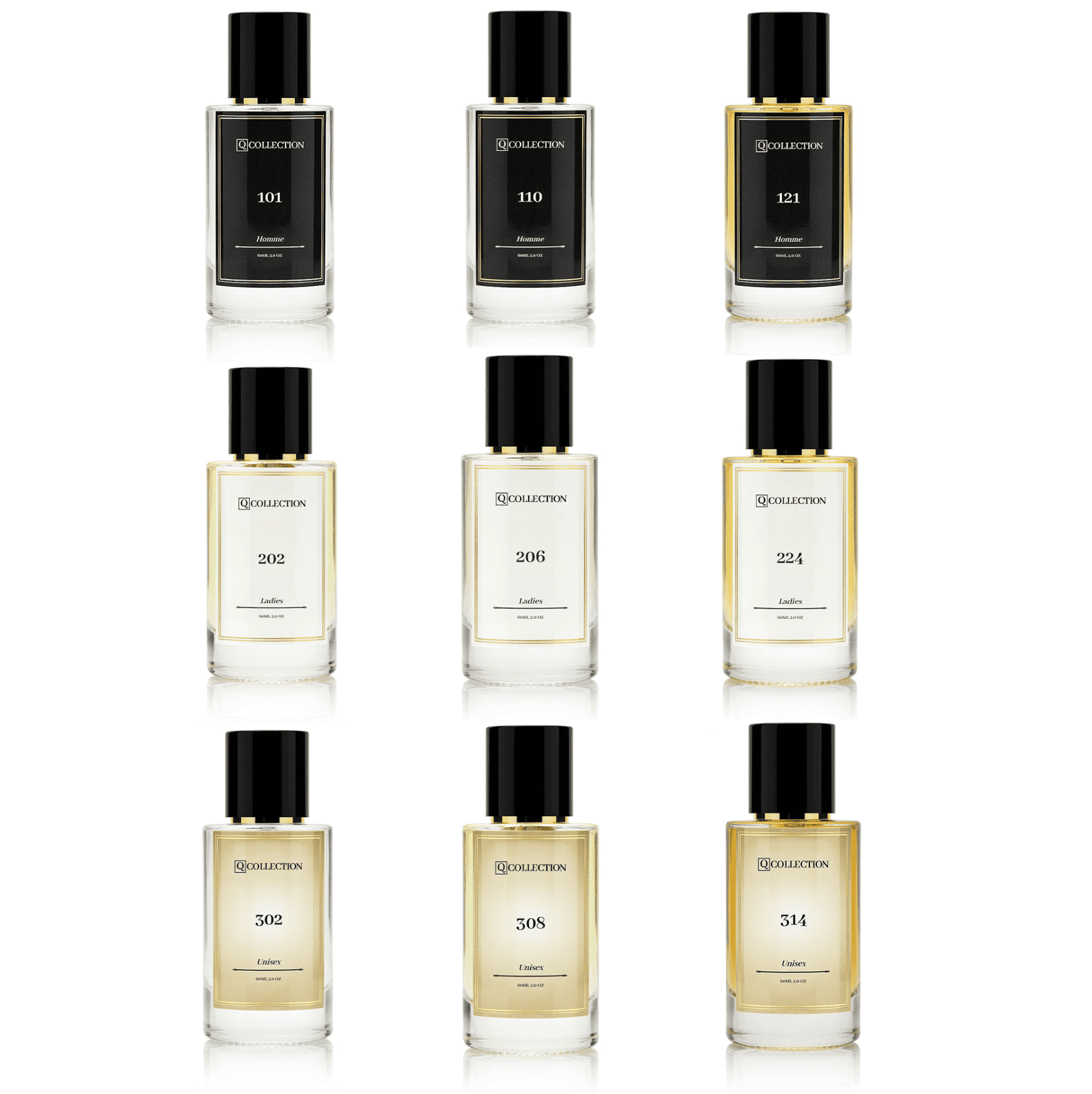 9X 60ML PARFUM BUNDEL